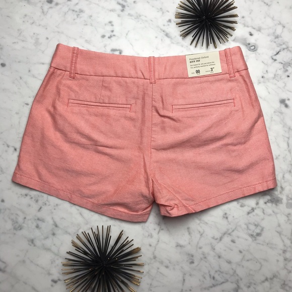 NWT J.Crew Factory Powdered Oxford City Fit Shorts - Picture 6 of 7